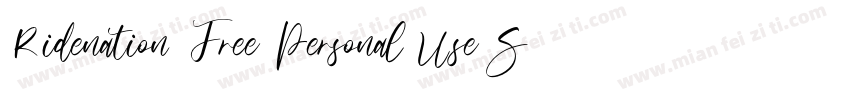 Ridenation Free Personal Use Scrip字体转换